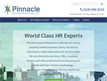 Tablet Screenshot of pinnaclehrllc.com